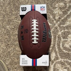 Wilson NFL Silver Series Composite Leather Football - JUNIOR SIZE, SILVER SERIES